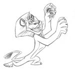  alex_the_lion feline lion madagascar male mammal sketch solo 