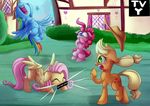  2016 applejack_(mlp) buy_some_apples equine fancy_pants_(mlp) female fluttershy_(mlp) friendship_is_magic group horn horse laugh male mammal my_little_pony pegasus pinkie_pie_(mlp) pony rainbow_dash_(mlp) thediscorded unicorn wings 