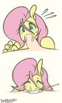 2016 anthro anthrofied cum cum_from_nose cum_in_mouth cum_in_nose cum_inside cum_on_face da3rd deep_throat disembodied_penis duo equine erection fellatio female fluttershy_(mlp) friendship_is_magic hair horse male male/female mammal my_little_pony oral penis pink_hair sex simple_background solo_focus 