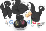  ambiguous_gender anthro balls big_butt butt cactus dinosaur dinosaur_(google_chrome) disembodied_penis duo elchilenito english_text google handprint huge_butt male male/ambiguous multiple_images penetration penis reptile scalie sex solo text thick_thighs 