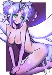  anthro areola arthropod breasts butterfly equine female horn hybrid insect looking_at_viewer mammal naomy nipples nude simple_background smile solo unicorn wings 