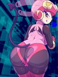  android artist_request ass ass_cutout ass_expansion blush bodysuit breasts cameltoe come_hither corruption dark_persona demon_tail demon_wings eroruru from_behind gloves green_eyes heart heart_cutout helmet huge_ass leaning leaning_forward long_hair looking_back naughty_face rockman rockman_exe roll_exe shiny shiny_clothes skin_tight smile solo tail thighhighs tongue tongue_out turtleneck 