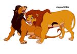  disney feline feral lapisu78 lion male mammal scar_(the_lion_king) simba the_lion_king 