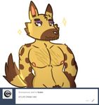  animal_crossing body_hair canine chest_hair foxler kyle_(animal_crossing) male mammal nintendo nipples nude pecs pubes video_games wolf 