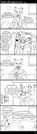  anthro canine clothing comic disney english_text female fox hi_res hyenatig_(artist) judy_hopps lagomorph long_ears male mammal monochrome nick_wilde rabbit simple_background speech_bubble text white_background zootopia 