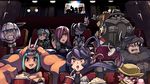  3d_glasses 6+girls annie_(skullgirls) beowulf_(skullgirls) big_band candy cellphone cerebella_(skullgirls) disembodied_head drooling everyone filia_(skullgirls) finger_to_mouth food junkpuyo lab_zero_games leviathan_(skullgirls) looking_at_viewer movie_theater ms._fortune_(skullgirls) multiple_boys multiple_girls official_art parasoul_(skullgirls) peacock_(skullgirls) phone popcorn prehensile_hair saliva samson_(skullgirls) shushing skullgirls sleeping squigly_(skullgirls) star star-shaped_pupils symbol-shaped_pupils umbrella_(skullgirls) 