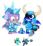  blue_eyes blue_scales bluewolfavenger crystal_the_dragon_(character) dragon fan_character fantasy female friendship_is_magic minecraft my_little_pony scales shovel_knight spike_(disambiguation) spike_(mlp) video_games 