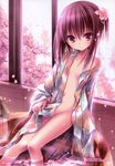  bathing minato_tomoka no_bra nopan open_shirt ro-kyu-bu! tinkle wet yukata 