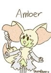  amber chibi delphox female nintendo pok&eacute;mon shinyfenny solo video_games 