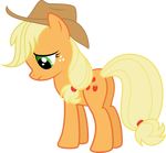  applejack_(mlp) blonde_hair butt cutie_mark earth_pony equine female feral freckles friendship_is_magic green_eyes hair hat horse mammal my_little_pony mysteriouskaos_(artist) pony sad solo 