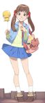  akinbo_(hyouka_fuyou) bad_id bad_pixiv_id bag balloon blush_stickers boots brown_eyes brown_hair buttons casual en'en full_body fuu-chan_(precure) gureru hair_ornament handbag highres long_hair looking_at_viewer precure precure_all_stars_new_stage:_mirai_no_tomodachi sakagami_ayumi shirt skirt smile socks solo twintails white_legwear 