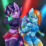  2016 ambris anthro bra breasts cleavage clothed clothing duo equine female friendship_is_magic horn mammal my_little_pony panties pegasus rainbow_dash_(mlp) twilight_sparkle_(mlp) underwear unicorn wings 