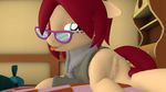  3d_(artwork) anus butt digital_media_(artwork) equine eyewear fan_character female glasses looking_at_viewer mammal mr.tektite my_little_pony presenting pussy source_filmmaker 