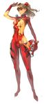  arms_up bodysuit counter_light eva_02 evangelion:_2.0_you_can_(not)_advance highres multicolored multicolored_bodysuit multicolored_clothes neon_genesis_evangelion orange_bodysuit pilot_suit plugsuit rebuild_of_evangelion red_bodysuit shikinami_asuka_langley solo souryuu_asuka_langley test_plugsuit torn_bodysuit torn_clothes 