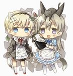  :3 alice_in_wonderland alternate_costume animal animal_ears animal_on_head apron bandages blonde_hair blue_eyes blush_stickers bottle brave_witches cat cat_on_head chibi dog_ears dog_tail drink_me eila_ilmatar_juutilainen finnish green_eyes hairband leaf liquor looking_at_viewer multiple_girls nikka_edvardine_katajainen on_head open_mouth pantyhose purple_eyes ribbon salmiakki skirt skirt_lift squiggle strike_witches tail translated weasel_ears weasel_tail world_witches_series yoshihisa 