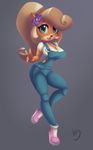  anthro bandicoot big_breasts breasts cleavage clothed clothing coco_bandicoot crash_bandicoot_(series) female mammal marsupial sexy_doll solo video_games 
