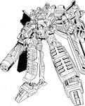  arm_cannon cannon decepticon greyscale gun insignia kamizono_(spookyhouse) machine machinery mecha mechanical_wings megatron monochrome no_humans personification redesign robot science_fiction solo transformers weapon wings 