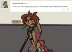  ... apron ask_blog bruised clothing collar equine female mammal my_little_pony omnipresentcrayon text 