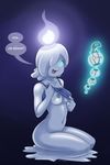  anal_beads breasts female litwick melting nintendo pok&eacute;mon sex_toy shadowill solo speech_bubble video_games 