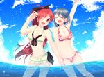  bikini mahou_shoujo_madoka_magica miki_sayaka mizuki_(flowerlanguage) sakura_kyouko swimsuit 