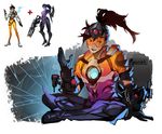  black_hair fusion multiple_girls overwatch ponytail tracer_(overwatch) velocesmells widowmaker_(overwatch) 