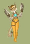  anthro bulge cosplay eyewear feline fur goggles lynx male mammal overwatch tracer tracer_(overwatch) video_games 