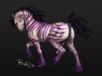  2015 anatomically_correct anatomically_correct_anus anatomically_correct_penis animal_genitalia animal_penis anus backsack balls black_background equine equine_penis erection feathering feral fur hooves looking_at_viewer male mammal mane medial_ring multicolored_fur penis perineum pointy_ears puffy_anus purple_fur quadruped raised_tail rufciu side_view signature simple_background solo stripes two_tone_fur vein veiny_penis walking white_fur zebra 