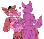  anal animatronic blush canine five_nights_at_freddy&#039;s five_nights_at_freddy&#039;s_2 foxy_(fnaf) funtime_foxy_(fnaf) group machine mammal mangle_(fnaf) penis pussy robot simple_background smile unnecessaryfansmut video_games 