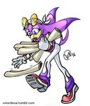  2016 anthro avian bandanna beak bird blue_eyes clothing eyewear feathers female footwear glasses gloves paper purple_feathers shoes simple_background solo sonic_(series) sonic_riders swallow_(bird) vmordecai wave_the_swallow white_background 