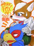  b blush canine falco_lombardi fox fox_mccloud male male/male mammal nintendo star_fox video_games 