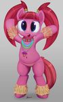  2016 an-tonio blue_eyes clothing earth_pony equine female friendship_is_magic hair hi_res hooves horse looking_at_viewer mammal multicolored_hair my_little_pony navel open_mouth pacific_glow_(mlp) pacifier pink_hair pony raised_arm solo transgressors-reworks two_tone_hair underwear 