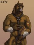  2013 5_fingers animal_genitalia animal_penis anthro balls beard biceps blue_eyes body_hair brown_fur brown_hair chest_hair cock_ring digital_media_(artwork) equine equine_penis erection facial_hair feathering front_view fur hair hand_on_stomach happy_trail harness holding_penis horse long_hair looking_at_viewer male mammal medial_ring multicolored_fur muscular muscular_male nipple_piercing nipples pecs penis piercing pointy_ears portrait rainbow rainbow_flag rainbow_symbol rov seductive simple_background solo standing tattoo three-quarter_portrait two_tone_fur vein veiny_penis watermark white_fur 