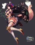  animal_ears anus ass breasts censored cum dress heels kitsune nipples no_bra pantsu panty_pull pussy pussy_juice qbspdl skirt_lift tail thighhighs undressing unleashed 
