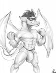  abs american_dragon:_jake_long anthro bulge byondrage clothed clothing disney dragon jake_long male muscular pecs solo tagme topless underwear wings 
