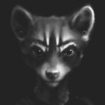  2016 ambiguous_gender coonkun ear_piercing mammal monochrome piercing raccoon solo 