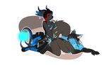  anthro arisu_starfall big_breasts black_fur black_hair blue_claws blue_cum blue_fur blue_highlights blue_nipples breasts butt canine chillyphillix claws colored_cum cum cum_everywhere cum_in_mouth cum_inside cum_on_breasts cum_on_butt cum_on_face cum_on_leg cum_on_tail deity dickgirl dickgirl/female duo ear_piercing excessive_cum female four_ears fox fur glowing grey_fur hair highlights horn intersex intersex/female jen_starfall jewelry madlyfluffy magic mammal messy multi_tail nipples penetration penis piercing purple_eyes red_highlights romantic_couple scales sex unusual_cum vaginal vaginal_penetration 