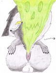  anus balls butt cloud fart gas jubei male mammal skunk smelly twistedskunk 