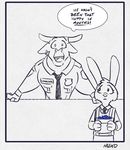  clothing comic dialogue disney july_hopps_(mead) lagomorph mammal mead_(artist) rabbit speech_bubble uniform zootopia 