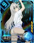  ass back emilia_hermit green_eyes hundred long_hair panties shirt smile standing white_hair 