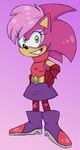  2016 itoruna pink_background simple_background sonia_the_hedgehog sonic_(series) 