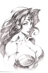  absurdres bonten breasts dc_comics greyscale hair_intakes highres large_breasts long_hair monochrome muscle muscular_female solo tiara traditional_media upper_body wonder_woman wonder_woman_(series) 