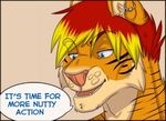  dialogue english_text feline male mammal mr_baton reaction_image smile text tiger 