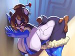  anthro areola bear big_breasts breasts duo erect_nipples erection female huge_breasts male mammal mei_(overwatch) nipple_bulge nipples overwatch panda penetration penis sex thefuckingdevil video_games 