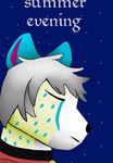  cheetah collar comic eyes_closed feline invalid_color male mammal moon_fang moon_fang15 night simple_background solo standing 