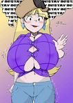  animated blush breasts bursting_breasts color female gravity_falls huge_breasts large_breasts maydrawfag open_mouth pacifica_northwest solo tremble 