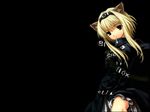  alice_soft animal_ears big_bang_age black catgirl daibanchou hiouguu_kaguya 