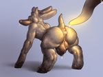  anus balls cock-tongue corruption erection hooves lagomorph male mammal mot nightmarefuel nude penis rabbit shiny 