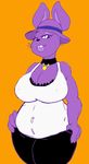  anthro big_breasts breasts clothed clothing female hat lagomorph mammal rabbit rabbit_shopkeeper simple_background undertale video_games 