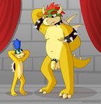  anthro bowser casual cock_ring cub flaccid koopaling male mario_bros nintendo nude penis reptile samareck scalie slightly_chubby small_penis video_games young 