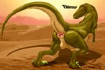  animal_genitalia cloaca dinosaur englishtext female feral humor lokidragon87 scalie solo tailup 